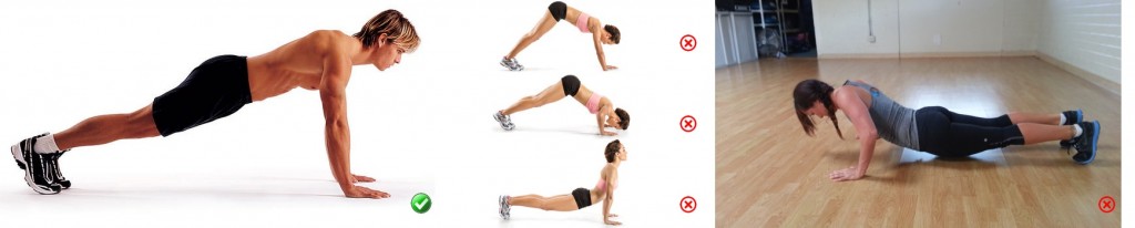 Ready position for Push-Ups